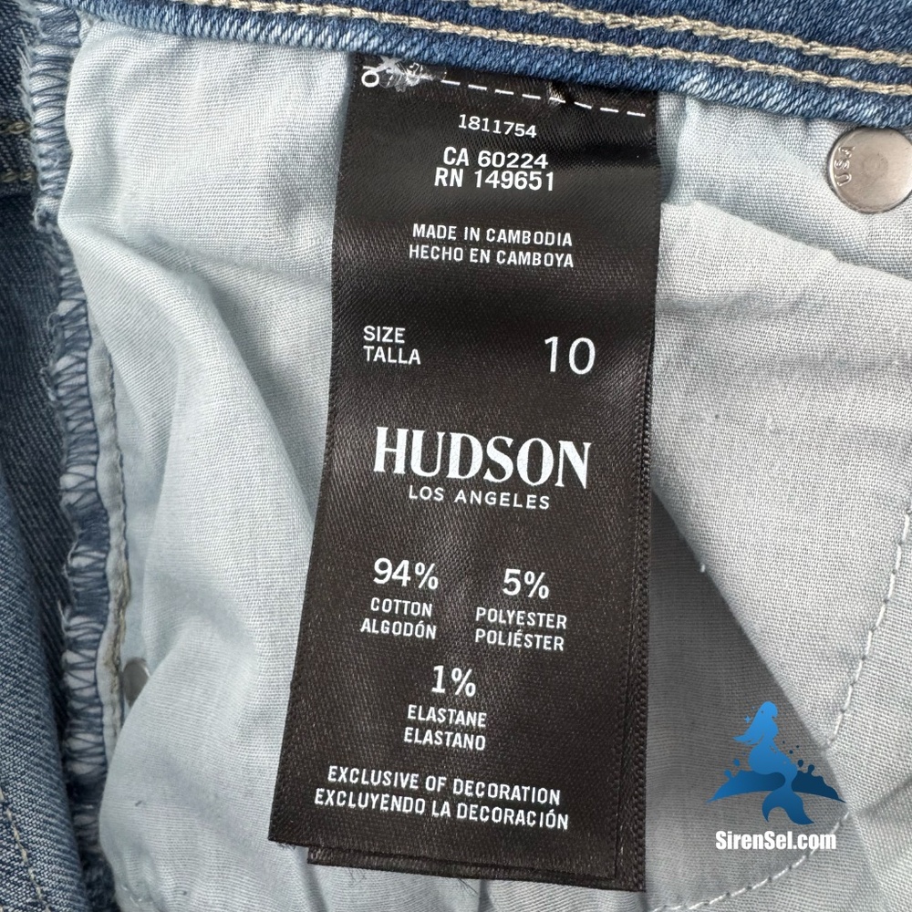 1281 NWT Hudson Straight Leg Jeans – 10 – Icy Blue - Picture 14 of 16